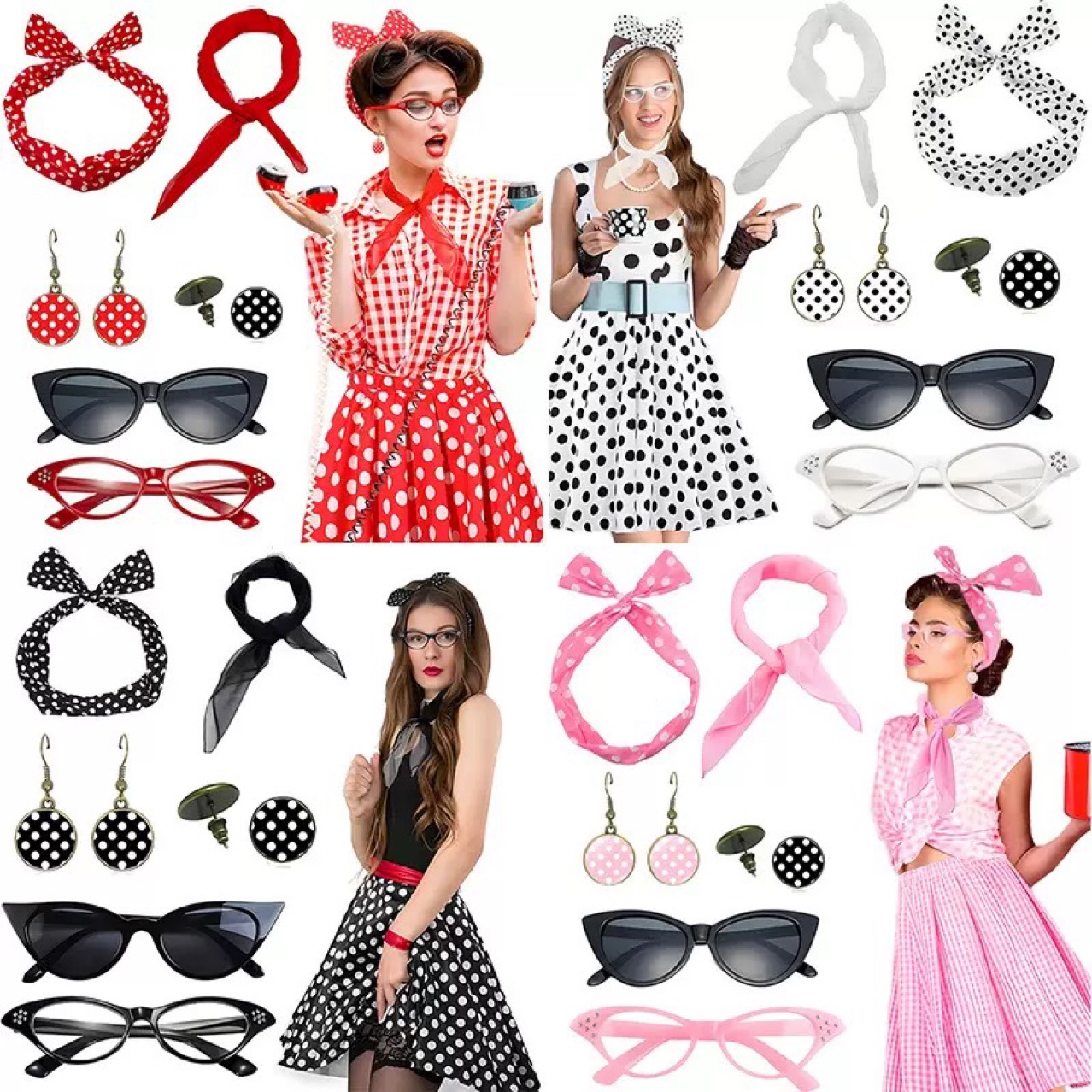 1950s ريترو حفلة تأثيري فستان  - مراجعة Women'S Accessories In The 1950S وسعره